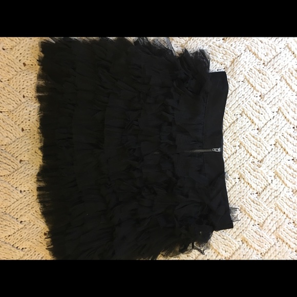 Thread Social Black Mini Skirt Size 6 - Picture 3 of 5